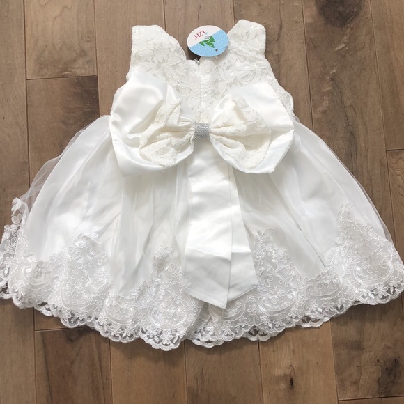Children White Lace Dress (24 months) -flowergirl - Picture 3 of 5